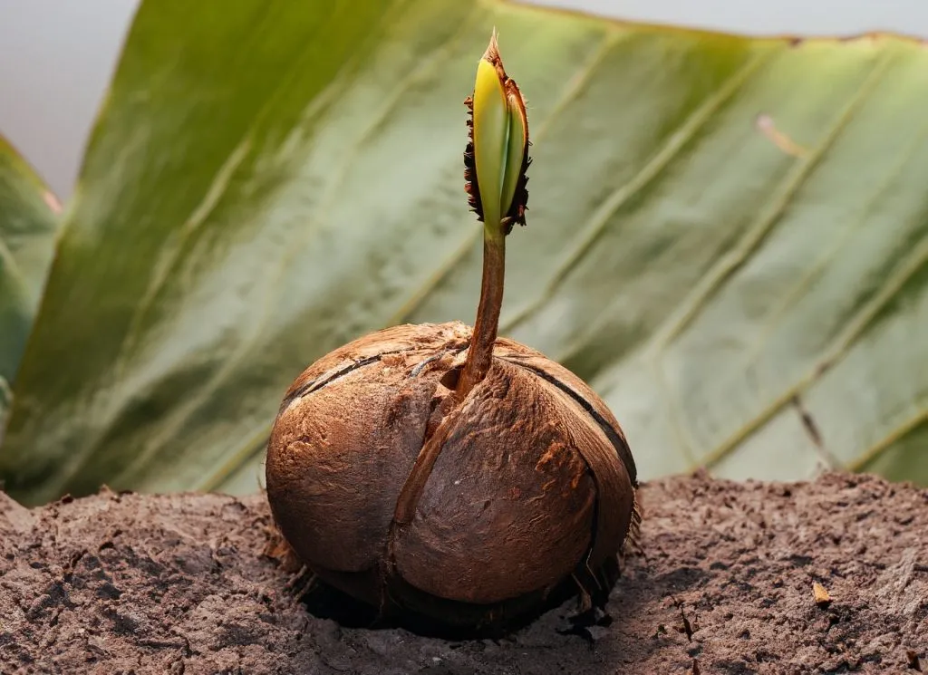 Germination of Coconut Seeds