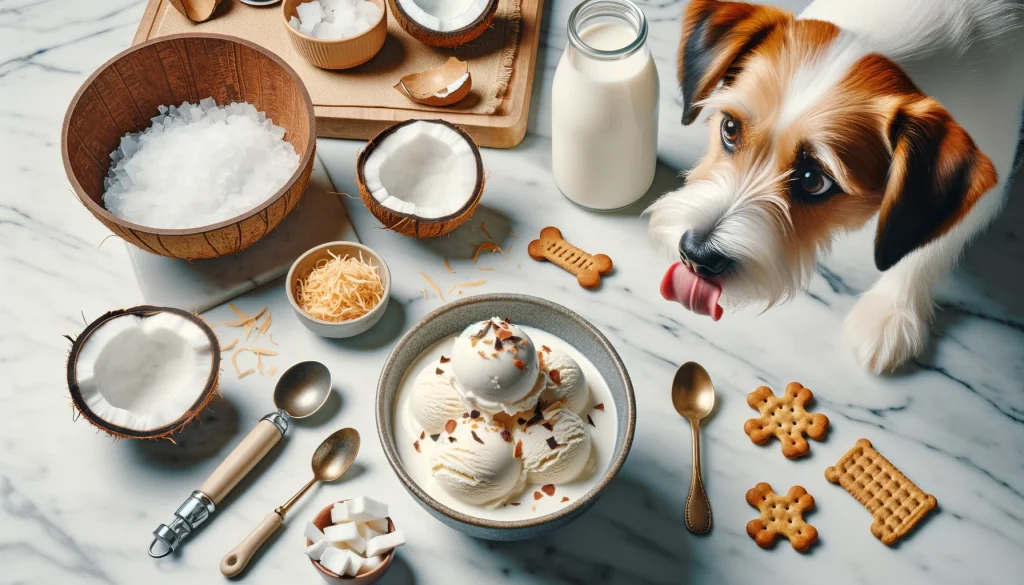 Coconut Ice Cream for Dogs