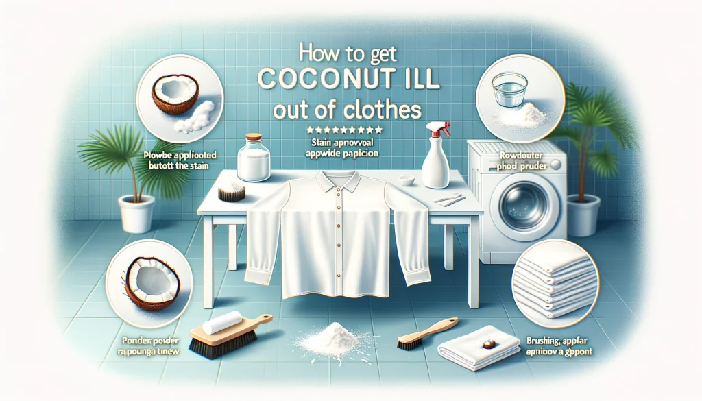 How to Get Coconut Oil Out of White Clothes