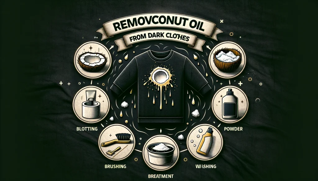 Removing Coconut Oil from Dark Clothes