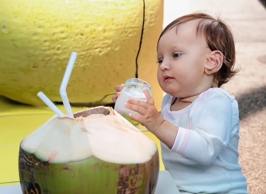 Coconut water for constipation in babies